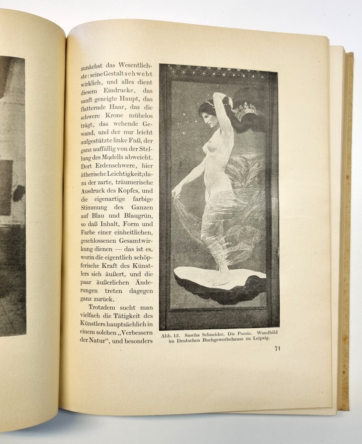 Grundfragen der Kunstbetrachtung von 1925, Seite 71 mit Abb.