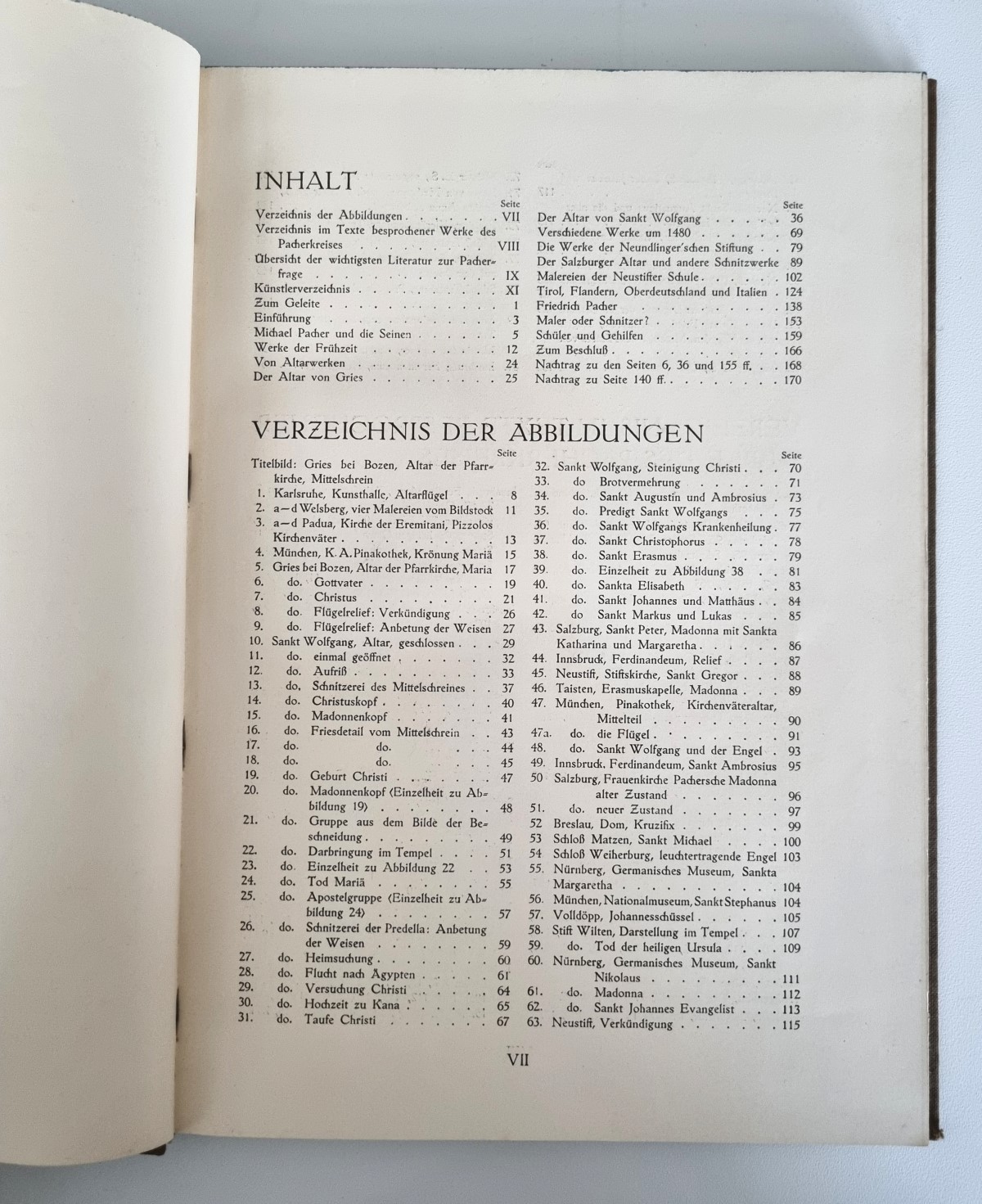 Michael Pacher und die Seinen, Buch von 1913, Inhalt