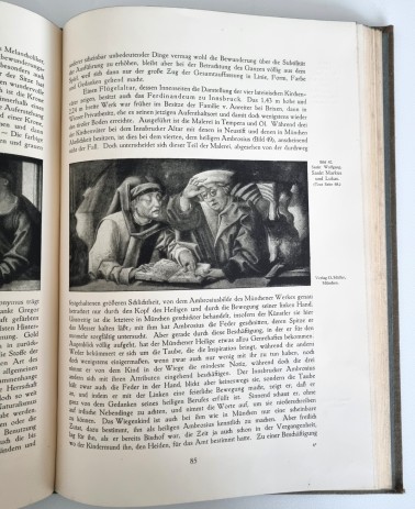 Michael Pacher und die Seinen, Buch von 1913, Innenseite mit Illustration
