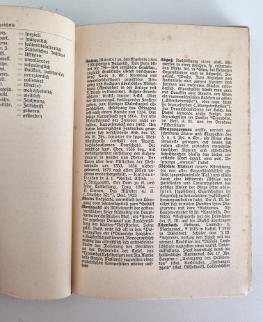 Kunstgeschichtliches Wörterbuch, H. Vollmer 1928, Inhalt Seite 1