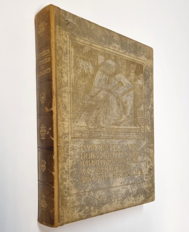Buch Kupferstich und Holzschnitt in vier Jahrhunderten, Halbledereinband
