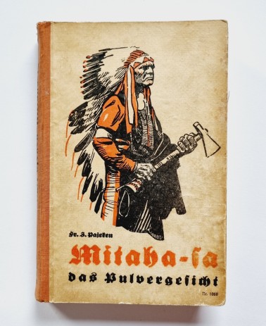 Mitaha-sa das Pulvergesicht, Jugendbuch von 1949, Buchdeckel
