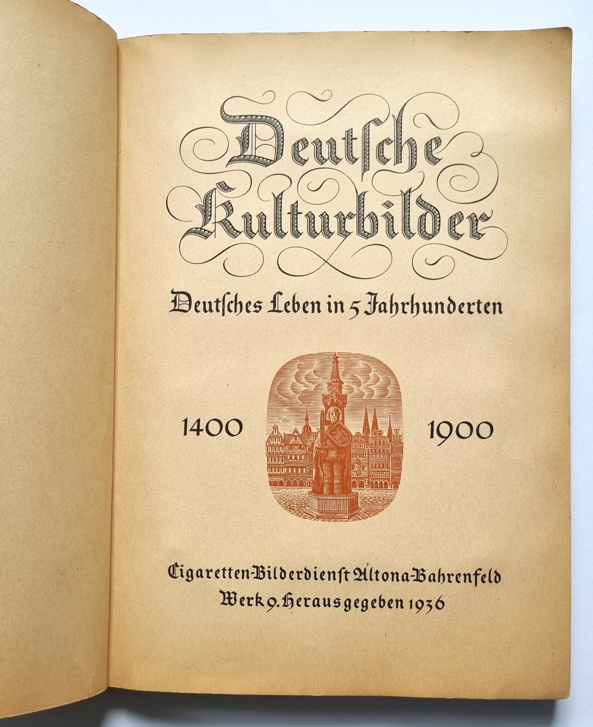 Sammelbilderalbum Deutsche Kulturbilder 9, Abbildung Haupttitel 1936