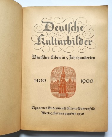 Sammelbilderalbum Deutsche Kulturbilder 9, Abbildung Haupttitel 1936