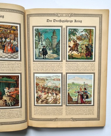 Zigarettenbilderalbum Deutsche Kulturbilder 9, Sammelbilderseite Spätrenaissance