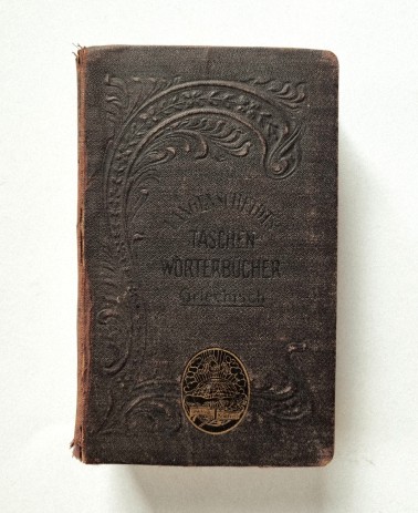 Langenscheidts Taschenwörterbuch Griechisch I/II von 1903, Buchdeckel