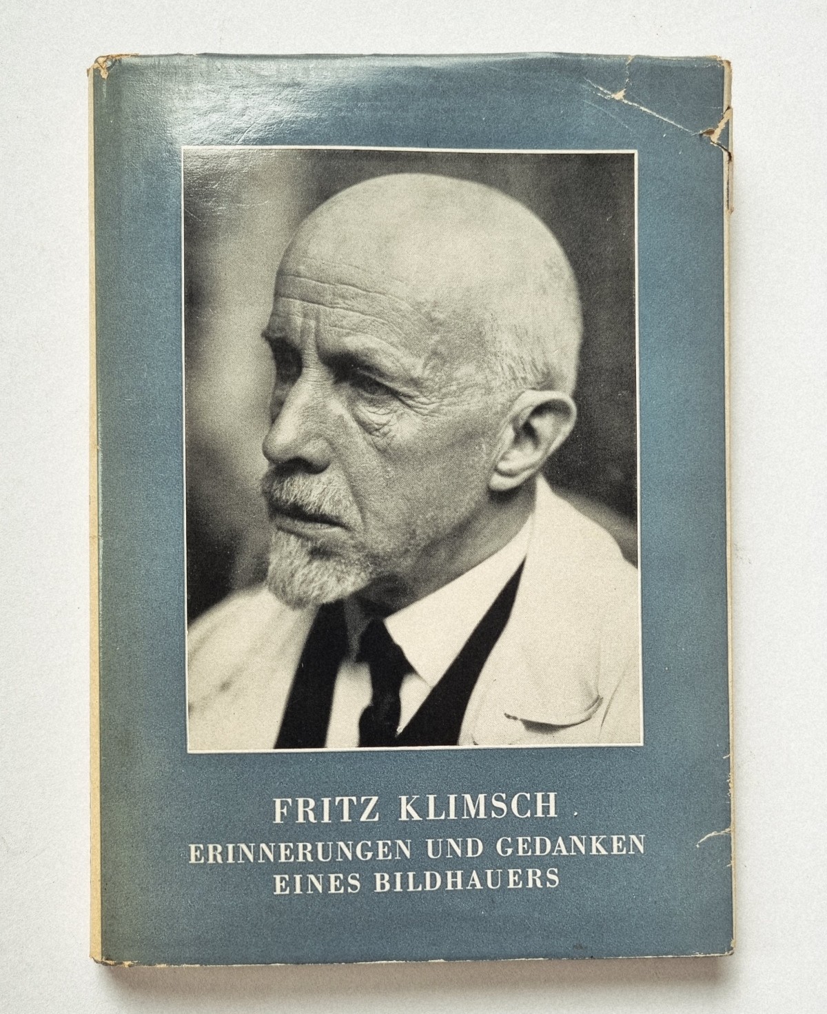 Fritz Klimsch, Erinnerungen und Gedanken eines Bildhauers, Buch von 1952, Buchdeckel