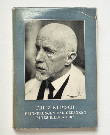 Fritz Klimsch, Erinnerungen und Gedanken eines Bildhauers, Buch von 1952, Buchdeckel