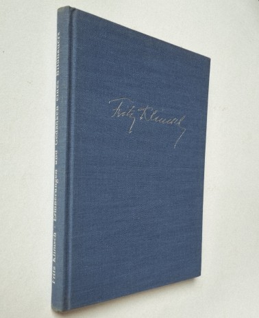 Fritz Klimsch, Erinnerungen und Gedanken eines Bildhauers, Buch von 1952, Einband