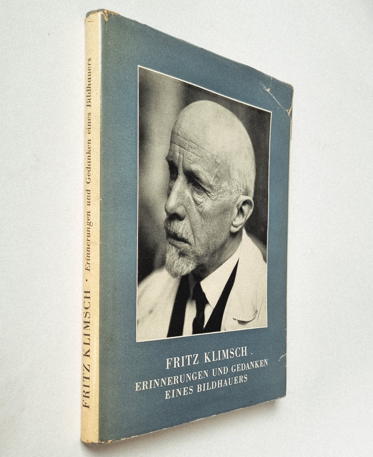 Fritz Klimsch, Erinnerungen und Gedanken eines Bildhauers, Buch von 1952, Schutzumschlag