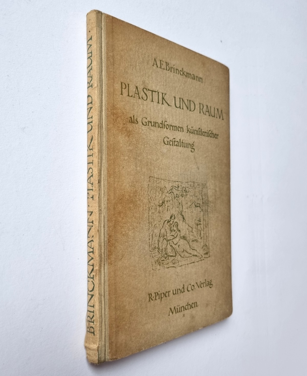 Plastik und Raum, Kunstbuch von A.E. Brinckmann 1922, Einband