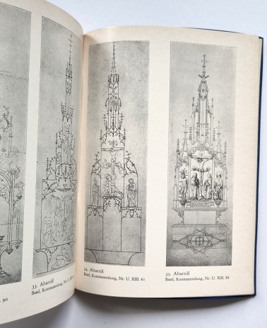 Künstler und Werkstatt der Spätgotik, Buch von Hans Huth 1967, Bildseite Bilder 34-35
