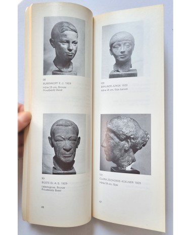 Skulpturenkatalog Alexaner Zschokke 1921 - 1974, Buchseiten 46-47