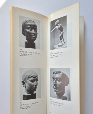 Skulpturenkatalog Alexaner Zschokke 1921 - 1974, Buchseiten 90-91