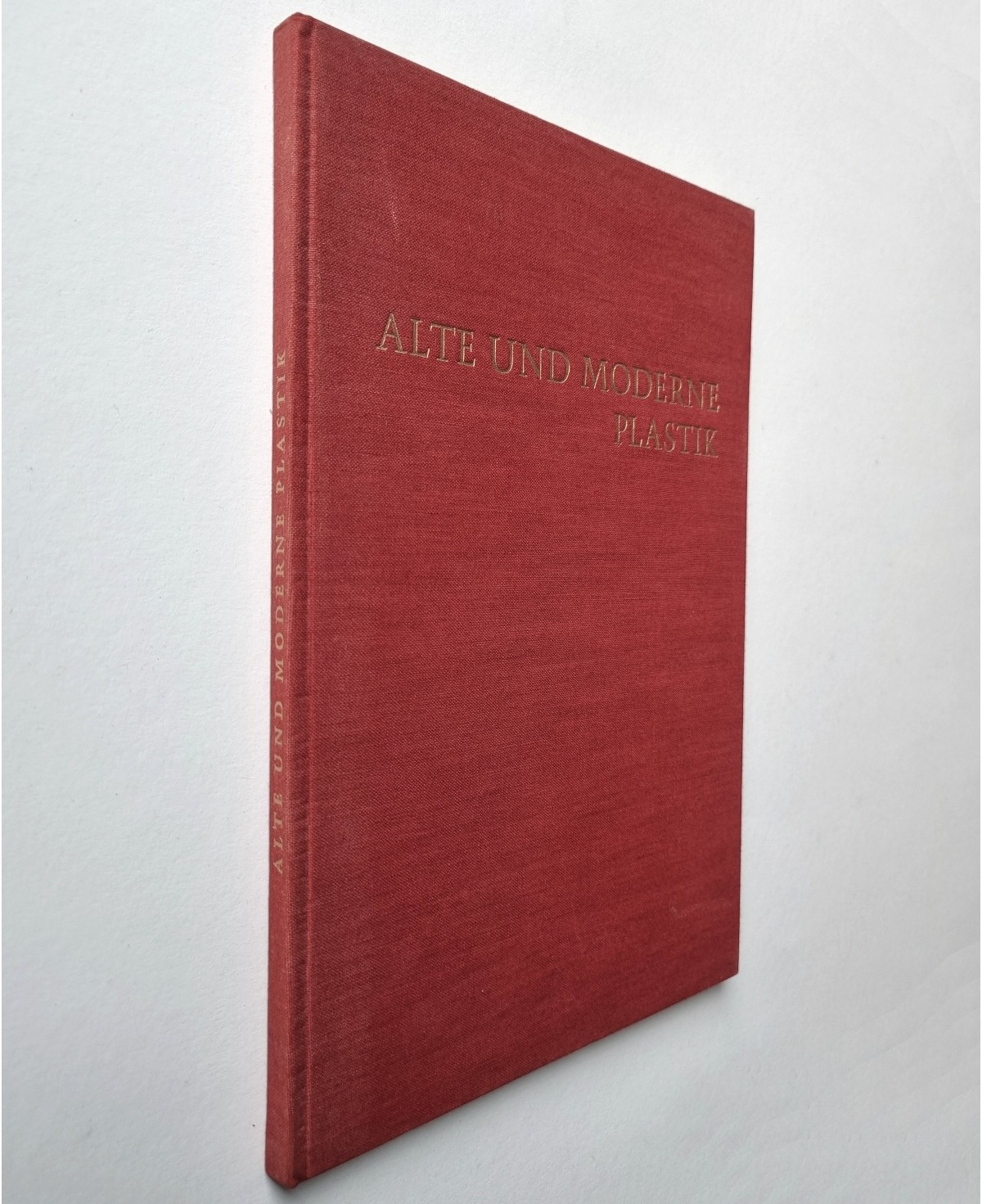 Alte und moderne Plastik, Kunstbuch von 1967, Roter Leineneinband