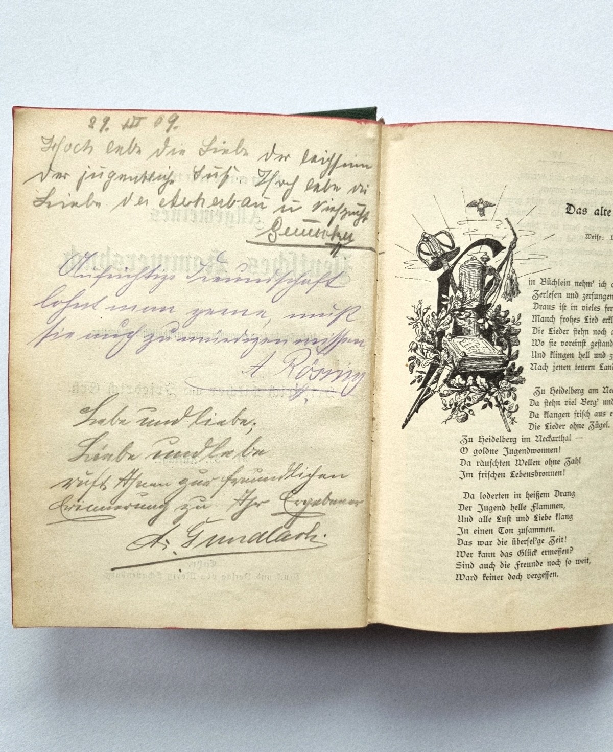 Schauenburgs Allgemeines deutsches Kommersbuch 81.-85. Aufl., Buchseite