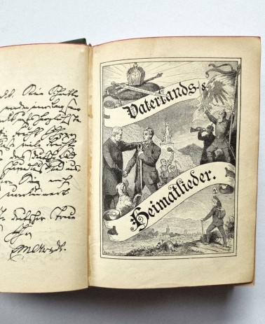 Allgemeines deutsches Kommersbuch 81.-85. Aufl., Buchseite mit Illustration