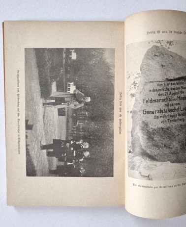 Die Treue ist das Mark der Ehre. Von München bis Tannenberg. Von 1934. Bildtafel Hindenburg